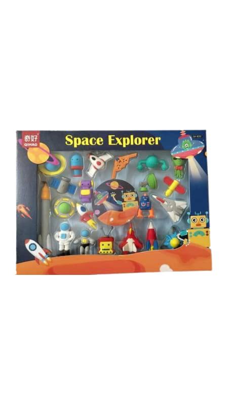 Space Explorer 3D Themed Erasers Collectible for Party Favors Classroom ...