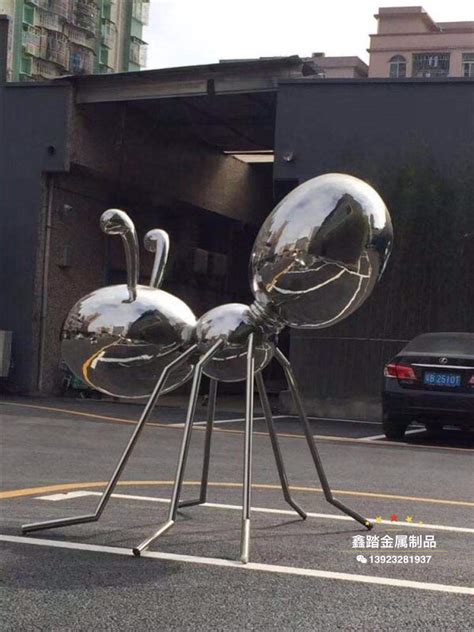 不锈钢动物蚂蚁雕塑 -宏通雕塑
