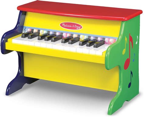 Amazon.com: Melissa & Doug Learn-To-Play Piano With 25 Keys and Color ...