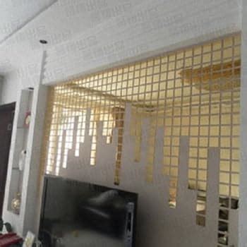 Buy Incredible Gifts India 3D Wall Decor Stickers - Square Mosaic (Gold ...