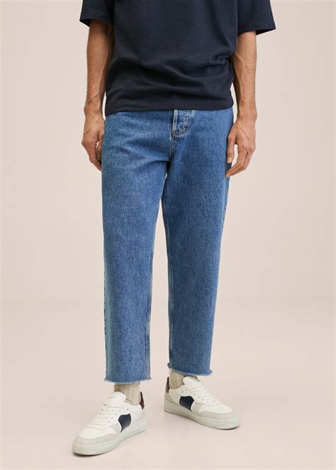 Vaqueros tapered loose cropped - Hombre | MNG Ecuador