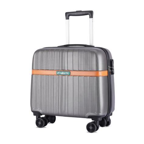 Buy Single: Hard Case Suitcase with 8 Wheels & Lock | 18 inch | Grey ...