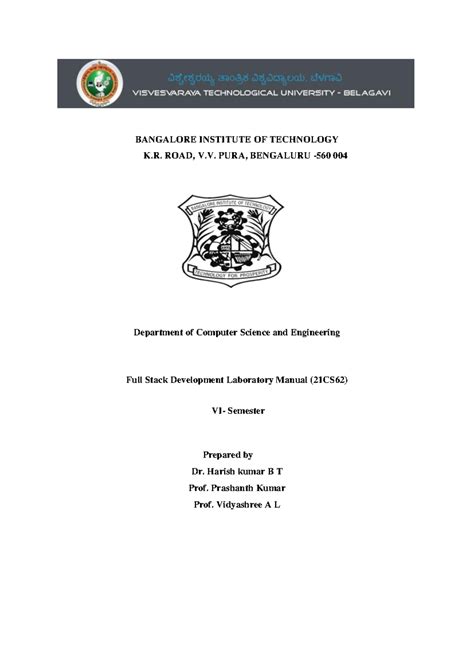 FSD LAB Manual - Jfjhsjkjggj - BANGALORE INSTITUTE OF TECHNOLOGY K ...