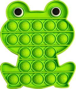 FLICK IN Pop It Fidget Toy, Silicone Push Pop Squeeze Anxiety Stress ...