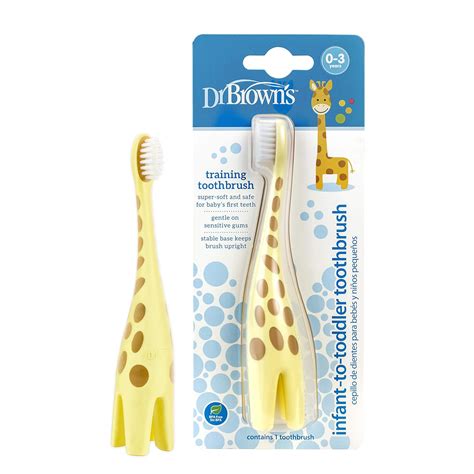 Dr. Brown's Infant-to-Toddler Toothbrush, Giraffe : Amazon.in: Health ...