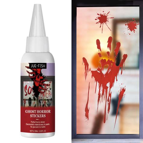 ⚡️Buy Maxbell Maxbell Halloween DIY Liquid Sticker Scary Props Bloody ...