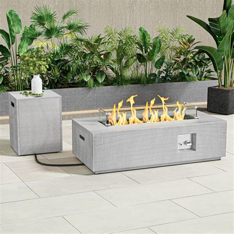 Amazon.com: EXPLUX Outdoor Propane Gas Fire Pit Table 65,000 BTU 52 ...
