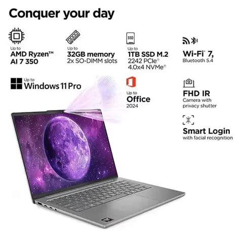 LENOVO IdeaPad Slim 5 14AKP10, AMD Ryzen AI 7 350, 2x 12GB SO-DIMM DDR5 ...