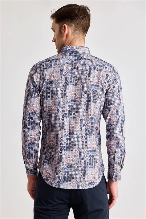 Buy Men's Connecting Cubes Multicolour Shirt Online | SNITCH