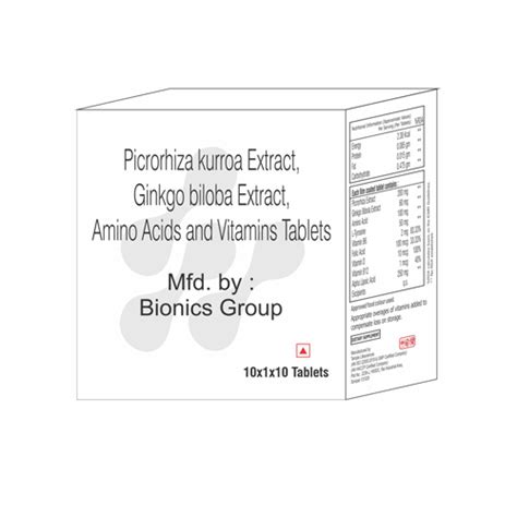 PICROHIZA KURROA EXTRACT + GINKGO BILOBA EXTRACT + AMINO ACIDS + VITAM