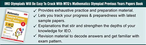 Buy MTG Mathematics (IMO) Olympiad Previous Years Papers with Mock Test ...