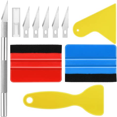 14 Inch Felt Edge Squeegee Car Wrapping Tool Kits, Car Window Film Tint ...