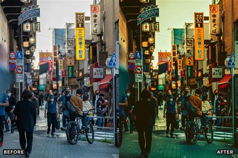 Street Cinematic Dark Moody Photography Lightroom Presets, Add-ons
