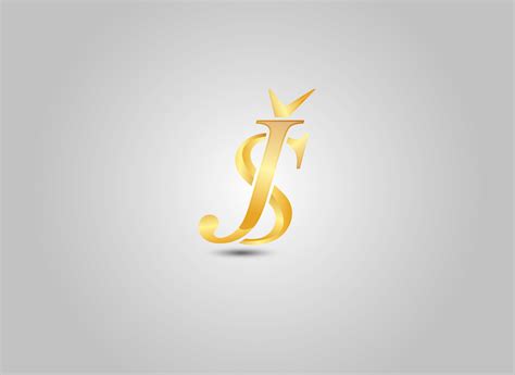 Js logo monogram emblem style with crown shape Vector Image