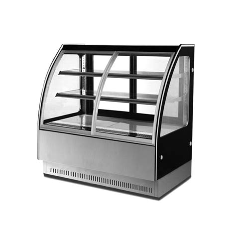 Vitrina exhibidora tipo mural (con 2 puertas curvas deslizables ...