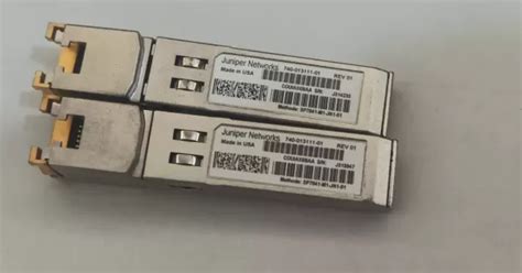 Juniper Network SFP-1GE-T 1000 Base-T RJ45 SFP Module 740-013111-01