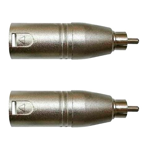 Adaptador Rca Macho P/xlr 3p Macho Niq. Wc 243 Ad 02 Unidades Wireconex ...