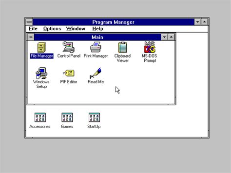 Image result for Windows 3.1 Screen
