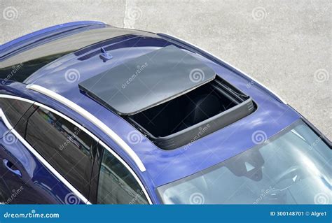 Panoramic Sunroof in a Passenger Car Stock Image - Image of transport, open: 300148701