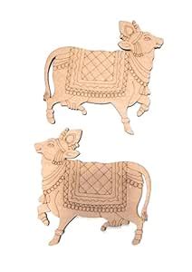 Ditya Crafts MDF Cow Cutout Set of 2 Left Face and Right Face for DIY ...