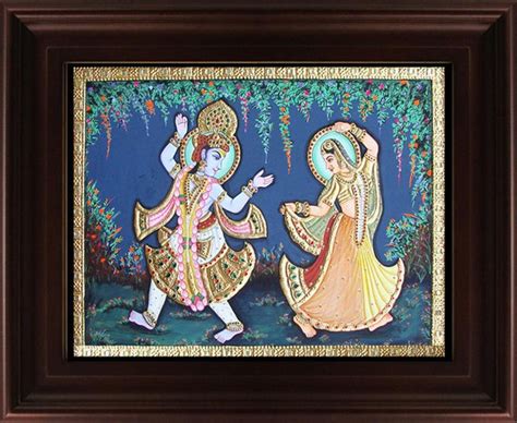 Radha Krishna Tanjore Paintings | Buy Tanjore Art of Radha Krishna ...