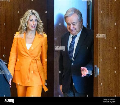 New York, USA. 18th Apr, 2023. United Nations Secretary-General Antonio ...