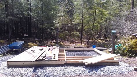 05/10/14 - Building a 16x12 tool/storage shed framing floor on gravel base