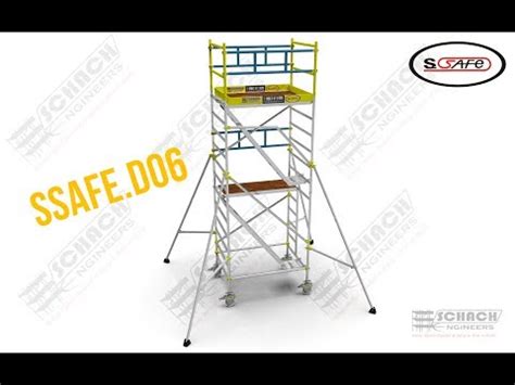 MS Scaffolding Tower System - Narrow width Aluminum Scaffold Tower with ...