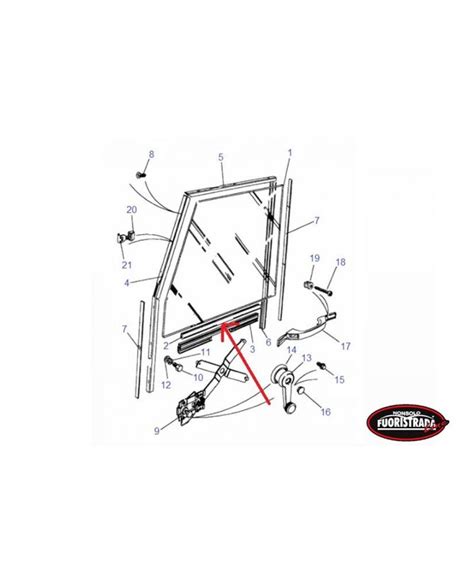 Guarnizione Alzavetro Interna Portiera Anteriore Land Rover Defender
