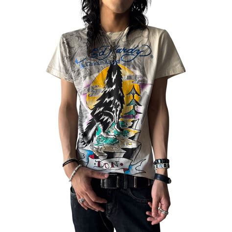 ♾Ed Hardy♾ vtg tattoo design mini t sizeS | ELCASION/ELCA
