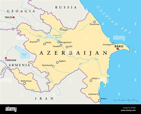 Azerbaijan map hi-res stock photography and images - Alamy