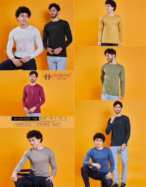 439 Mr. Helious Knit Mens Tshirts – Kavya Style Plus