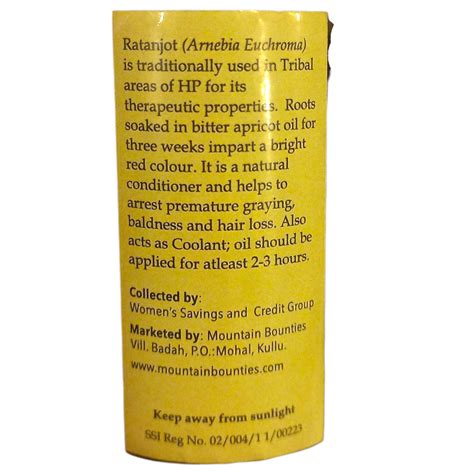 Hair Oil | Ratanjot - Mountain Bounties - 100ml – naturessoulshop