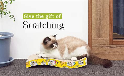 Emily Pets Cat Scratcher Cardboard 2 in 1 Reversible Scratching Pad ...