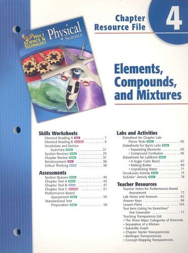 Buy Holt Science & Technology Physical Science Chapter 4 Resource File ...