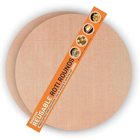 Buy Magicook Roti Mat - Pack of 2 Sheets, Round(32 cm). Reusable Heat ...