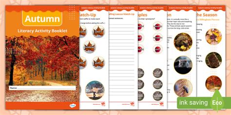 Level 4 Autumn Literacy Activity Booklet (teacher made)