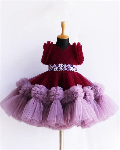 Moon & Star Night Theme Heavy Partywear Handwork Birthday Frock ...