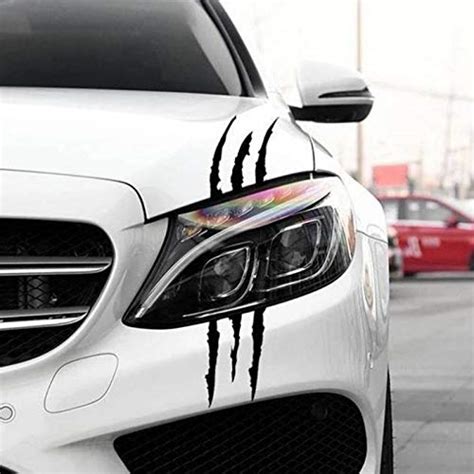 Car Stickers Reflective Monster Claw Scratch Marks Headlight Bumper ...