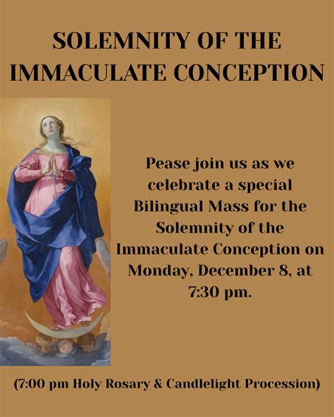 St. Brigid's Parish, Toronto - SOLEMNITY OF THE IMMACULATE CONCEPTION