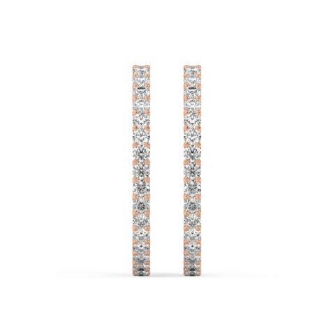 Lab Grown Diamond Hoop Earrings by Stefee – Stefee Jewels