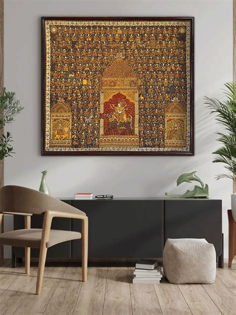 Durga Mata, Meldi Mata, bahuchar Mata in Mata Ni Pachedi | Indian Art