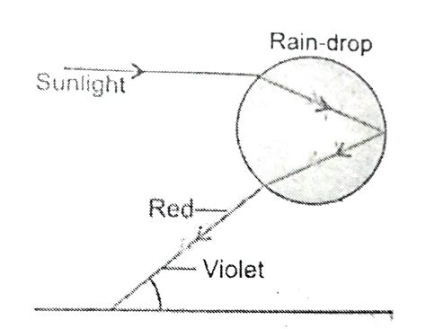 When and where do we see a rainbow? How is a rainbow formed? Draw a ...