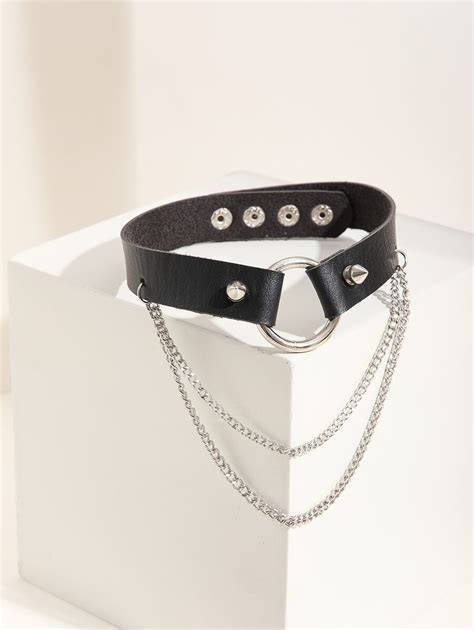 Chain & Spiked Decor Choker | SHEIN USA