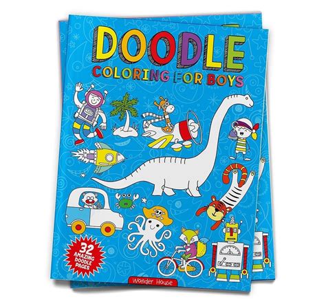 Wonder House Books Doodle coloring for boys doodle coloring Paperback ...