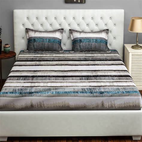 Buy SWAYAM 3-Pc. Striped Double Bedsheet Set - 225 x 270 cm from Swayam ...