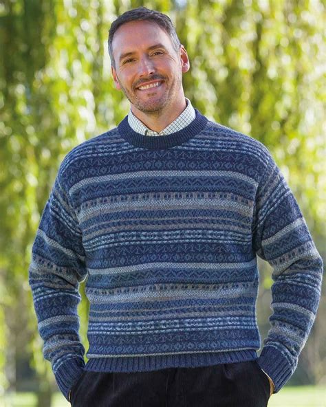 Mens fair isle sweater, Fair isle Jumpers Mens | James Meade