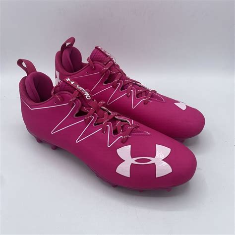 Pink And Red Football Cleats