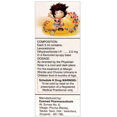 Xyzal Syrup | Uses, Side Effects, Price | Apollo Pharmacy