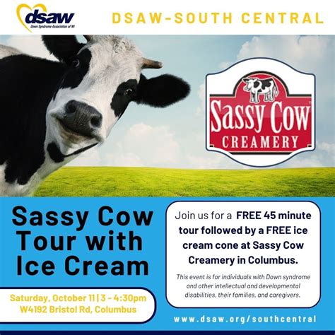 Sassy Cow Creamery Tour & Ice Cream Cone, Sassy Cow Creamery, Sun ...
